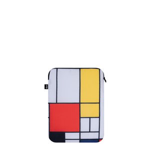 LOQI Laptop Sleeve Large - Composition with Red, Yellow, Blue and Black gerecycled