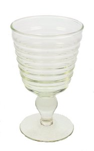 Weinglas klar gerippt