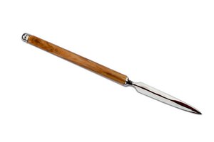 Personalized letter opener "LUXURY" with olive wood handle