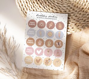 Sticker sheet A5 | birthday girl decals