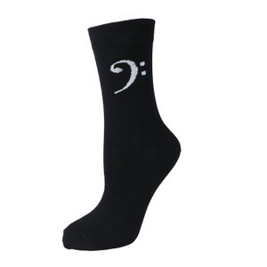 Music socks bass clef, size: 46/48
