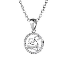Pendentifs Zodiaque Belier - Argenté et Cristal