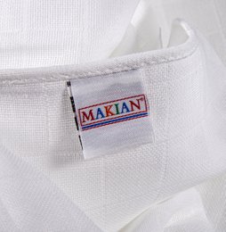 Makian Hydrophilic Diapers-70x70cm-Set of 4 pieces-Oeko-Tex tested-100% Cotton-White/Green/Panda