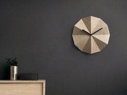 Wooden Delta Clock in Oak
