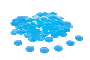 WISSNER® 100 Muggelsteine ø 20 mm, Blaue Nuggets aus RE-Plastic, Bruchsicher & Robust, zum Basteln, Lernen und Dekorieren Copy 1