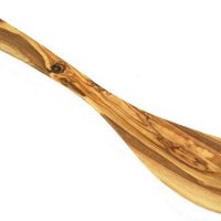 Pfannenwender 30 cm ohne Löcher aus Olivenholz