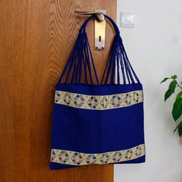 Shopping bag Boho San Angel, select color blue