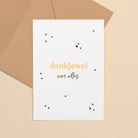 Greeting card gold foil | Thank you