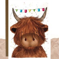 Postcard - Happy Cow