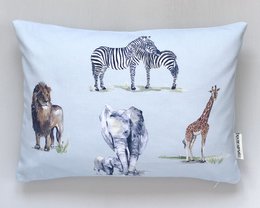 Cojín infantil con estampado de animales de Safari