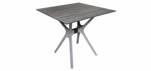 Garden table Jasper 80x80cm dark gray