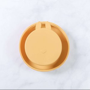 Conjunto Prato Silicone Com Ventosa Mostarda