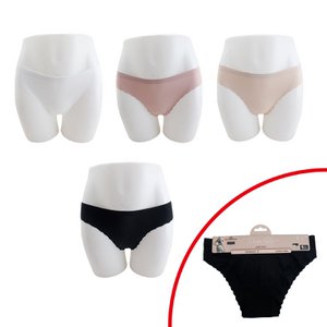 Summer women briefs seamlessly with wave tip »Basic underpants» invisible underwear »Linen & Loungewear» Wafer -thin & without visible prints
