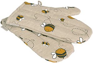 Halbleinen - Topfhandschuh "TIERE“