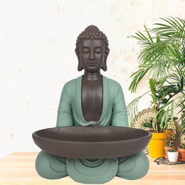 Bodhi statue med fad