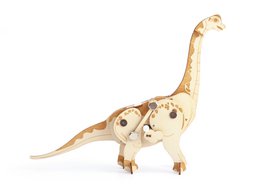 MODELLO IN LEGNO DIPLODOCUS MECCANICO 3D