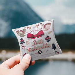 Lykkelys / I gaveæsken med udskåret sløjfe 🎀 / Vintage / Glædelig jul