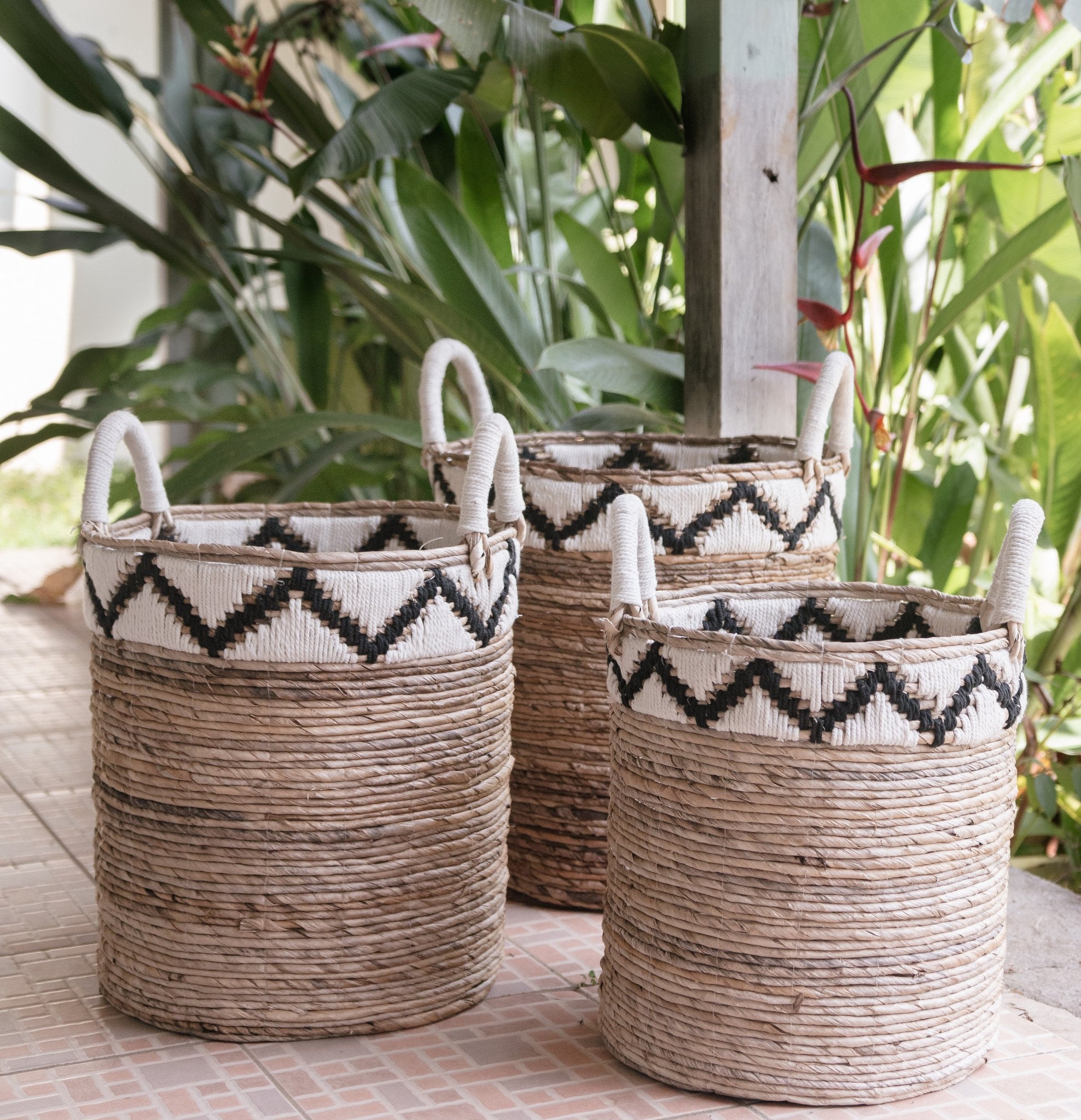 Banana Vezel Was- & Plantenmand met Handvatten - Soeji