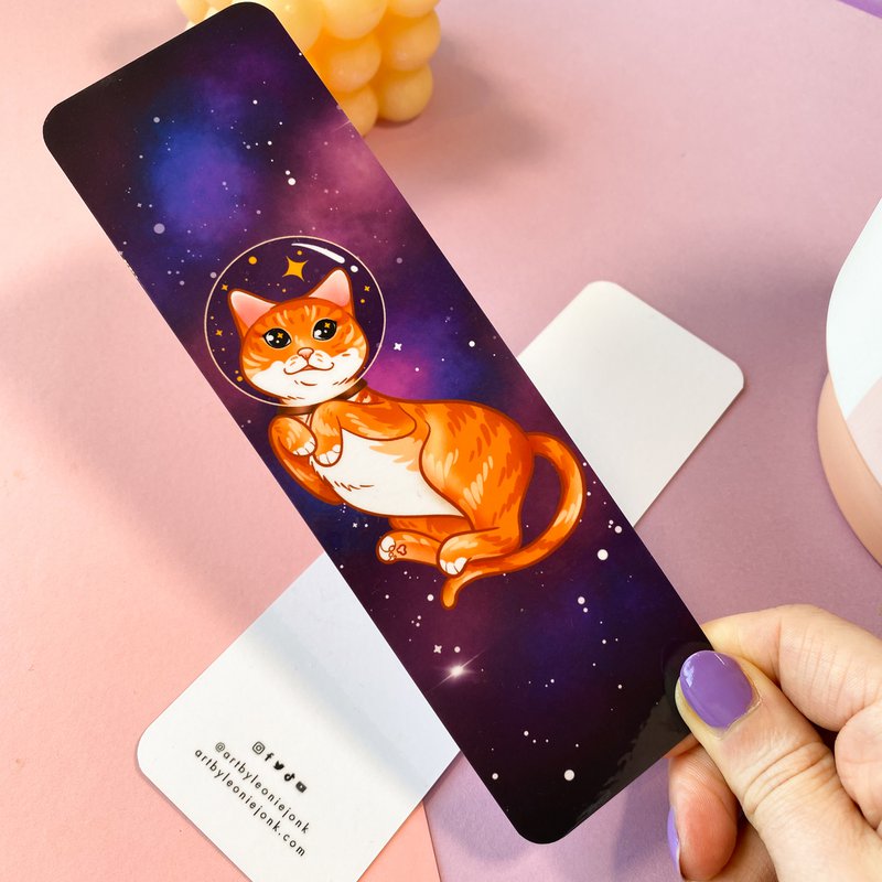 Catstronaut Laminated Bookmark