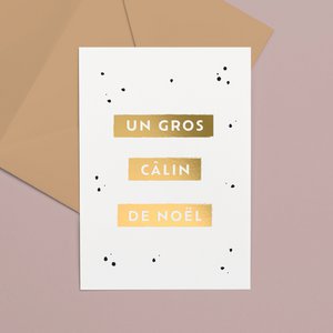 FR Card A6 Gold Foil | Cálin de Noël