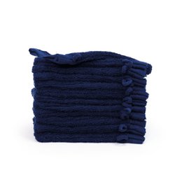 Organic 100% cotton Washcloth 16x21 cm, Navy Blue