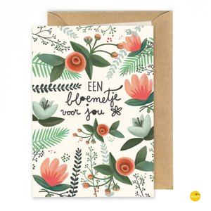 Grußkarte Blume für Sie