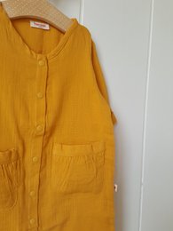 Uniseks mousseline romper / 100% biologisch dubbel gaaskatoen