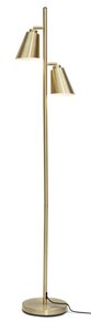 Vloerlamp Bremen 2-kap, goud