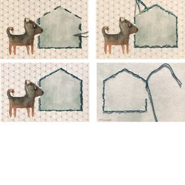 Handicraft set Prick-Stick 'Friends' Prickeln + Sticken