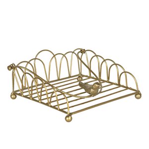 Serviettenhalter 20x20x9 cm Golden Iron Serviettenhalter