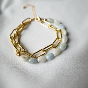 Aqua - Armband mit Acquamarina