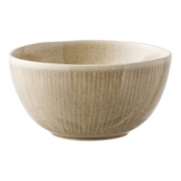  Set of 4 beige ceramic bowls with a diameter of 14.5 cm and a height of 7 cm.