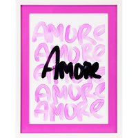 Frame picture with acrylic passepartout - Amor Amor