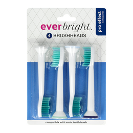 Cabezales de cepillo sónico estándar Everbright Pro Effect - Paquete de 4