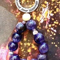 Keychain protection stone Amethyst / rest and distance