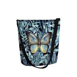 Emanuel Crossbody Bag In Anthracite Felt Funky Line Bertoni