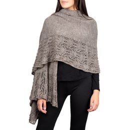 ILARY - Stole with perforated edges in mohair wool