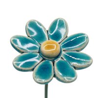 Madeliefje turquoise klein 3,5 cm