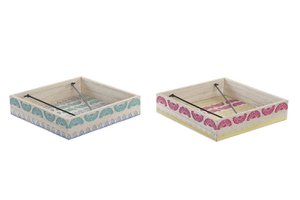 SERVILLETERO MDF METALL 18X18X4 AFRIKA 2 SURT. PC193021