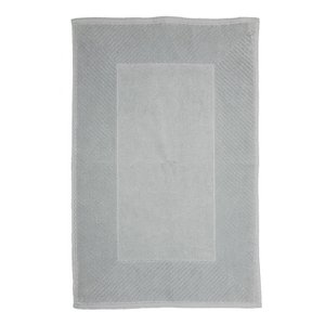 Badmat 50 x 80 cm, 1200 gr./m², Velours, Zilvergrijs