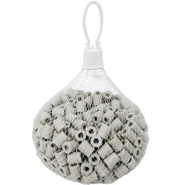 Gray ceramic beads in a 500g net, suitable for water filters. Approximately 0.20 euros per bead.