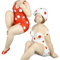 Poly figuur "Becky" rood/wit VE 2 so