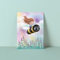 Ansichtkaart | Op reis met hommel