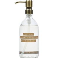 Handzeep 500ml Brons 'MAY ALL YOUR TROUBLES BE BUBBLES'