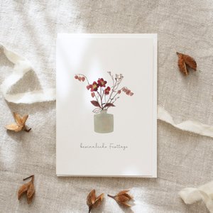 Grußkarte · Besinnliche Festtage | Weihnachtsbouquet