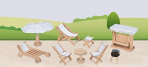 Poppenhuis - Tuinmeubelen