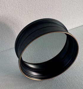 metalen wandspiegel zwart