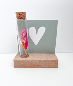 Giftbox maat S - Bloembuisje Blauw