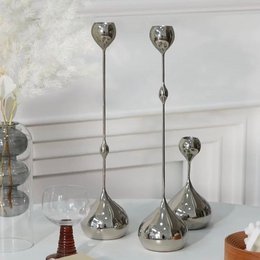 Set di 3 candelieri in ferro Olivarez
