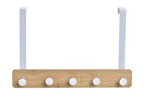 GARDEROBE AUS BAMBUSMETALL 38,5X4,8X25,5 WEISS PB210133